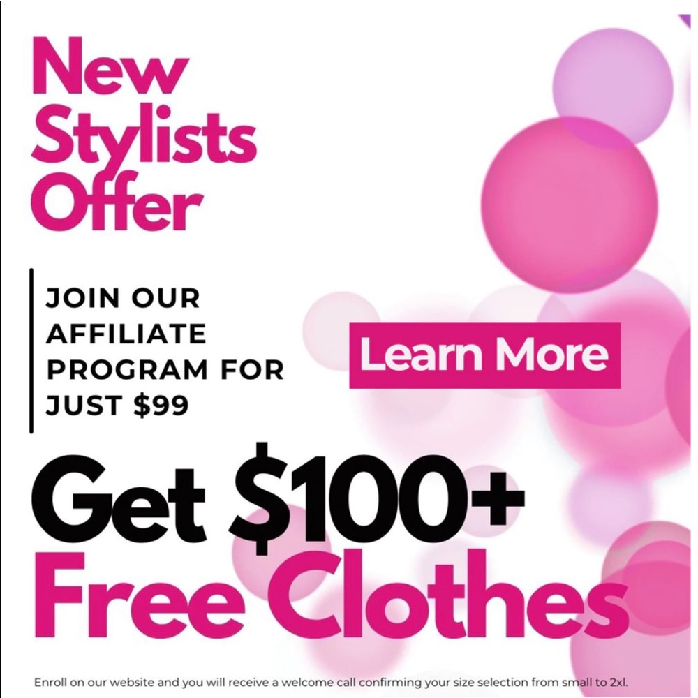 Ask me for more details!! Come join my team and get free clothes!!